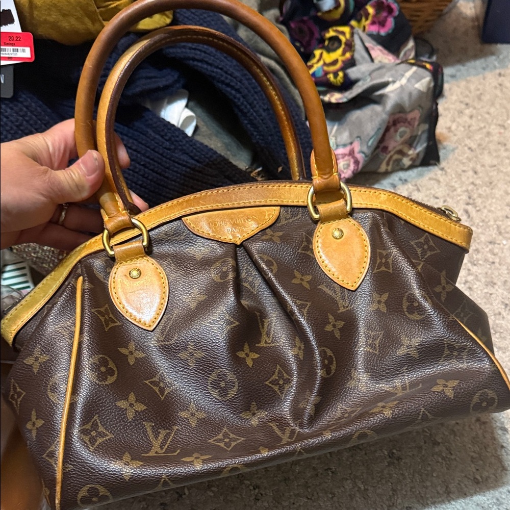 Louis Vuitton Brown and Tan Satchel